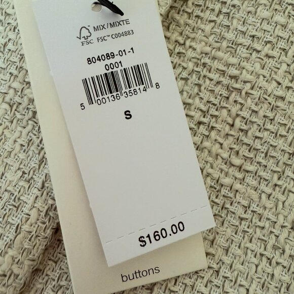 Banana Republic Boucle Collarless Jacket - NWT - Picture 2 of 5